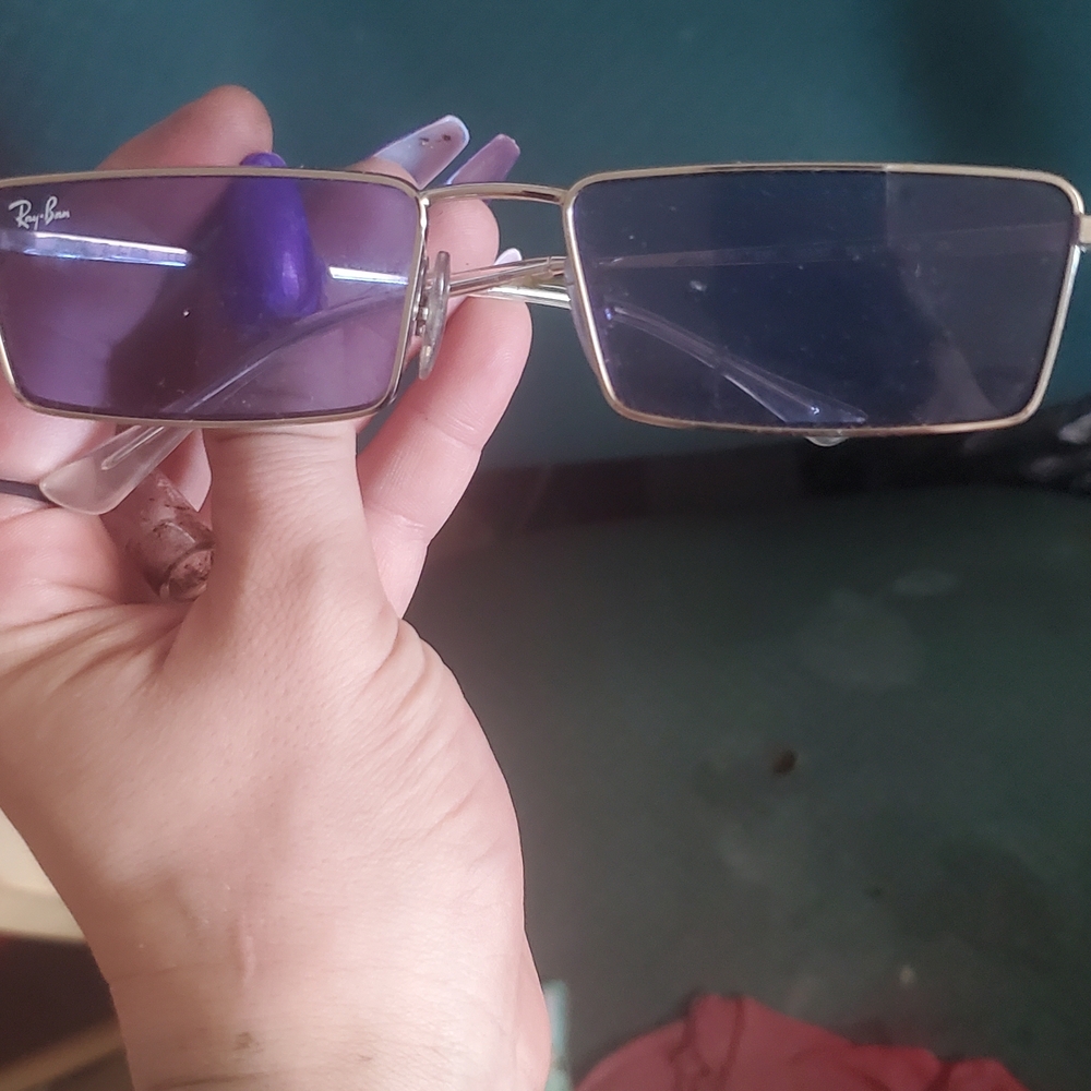 Ray-Ban Purple and Silver Glasses